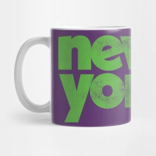 New York ///////// Retro Typography Design Mug